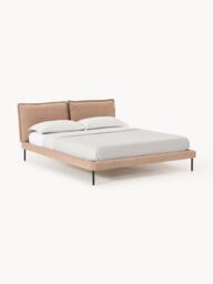 Upholstered Teddy Bouclé Bed Amelia - thumbnail 1