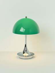 Small Portable LED Table Lamp Panthella 160, Design Verner Panton - thumbnail 4