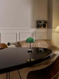 Small Portable LED Table Lamp Panthella 160, Design Verner Panton - thumbnail 3