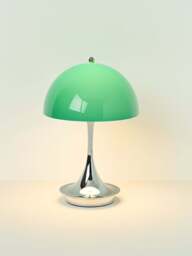Small Portable LED Table Lamp Panthella 160, Design Verner Panton - thumbnail 2
