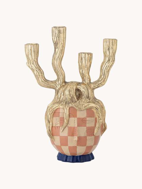 Hand-Painted Candle Holder Medusa - image 1