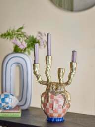 Hand-Painted Candle Holder Medusa - thumbnail 2