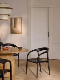 Ash Wood Dining Chair Camille with Armrests - thumbnail 2