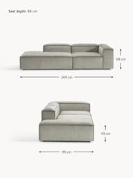Corduroy Modular Chaise Lennon - thumbnail 8