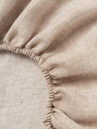 Topper Fitted Sheet Linna, Linen - thumbnail 2