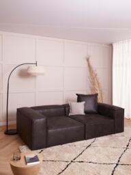 Modular Leather Sofa Lennon (3-seater) - thumbnail 9