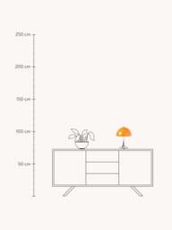 Portable Dimmable LED Table Lamp Panthella 250, Design Verner Panton - thumbnail 6