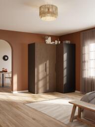 Modular Corner Wardrobe Simone, 165 cm Wide, in various sizes - thumbnail 2