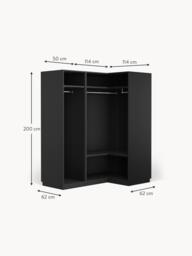 Modular Corner Wardrobe Simone, 165 cm Wide, in various sizes - thumbnail 8