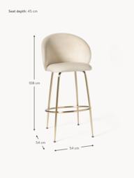 Velvet Bar Chair Luisa - thumbnail 8