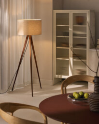 Solid Wood Tripod Floor Lamp Jake - thumbnail 7