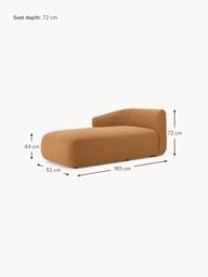 Bouclé Corner Chaise Module Sofia - thumbnail 9