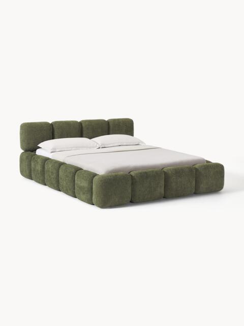 Upholstered Teddy Bouclé Bed Tayla