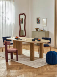 Oval Oak Wood Dining Table Dunia, in various sizes - thumbnail 8
