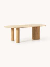 Oval Oak Wood Dining Table Dunia, in various sizes - thumbnail 1
