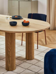 Oval Oak Wood Dining Table Dunia, in various sizes - thumbnail 7