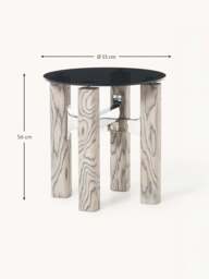 Side Table Sam with Glass Top - thumbnail 7