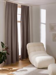 Opaque Multi-Band Curtains Jensen, Set of 2, W 130 cm - thumbnail 2