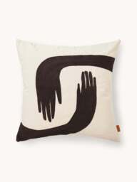 Hand-stitched Cotton Cushion Pose - thumbnail 1