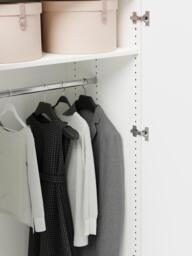 Modular Hinged Door Wardrobe Leon, 100 cm Wide, in various sizes - thumbnail 5