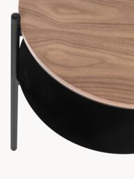 Round Metal Side Table Tu with Wooden Top - thumbnail 3