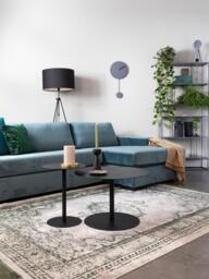 Round Metal Coffee Table Snow - thumbnail 2