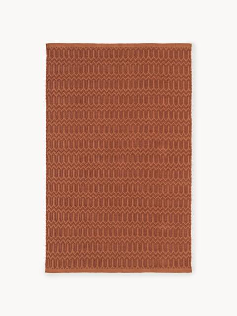 Hand-Woven Indoor & Outdoor Rug Rune with Geometric Pattern - image 1
