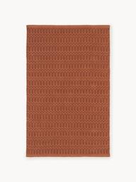 Hand-Woven Indoor & Outdoor Rug Rune with Geometric Pattern