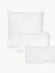 Cotton Percale Pillowcase Madeline with Tufted Design
