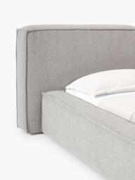 Upholstered Bouclé Bed Lennon with Storage Space - thumbnail 5