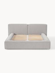 Upholstered Bouclé Bed Lennon with Storage Space - thumbnail 4