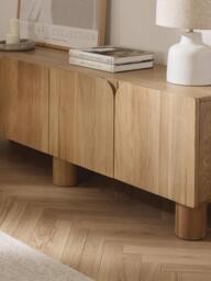 Oak Wood TV Stand Cadi - thumbnail 3