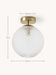Small Glass Ceiling Lamp Lorna - thumbnail 8