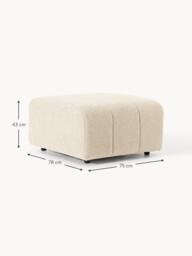 Bouclé Ottoman Lena - thumbnail 9
