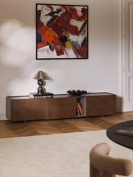 Wooden TV Lowboard Larsen - thumbnail 3