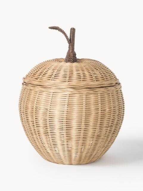 Kids Handmade Rattan Storage Basket Apple - image 1