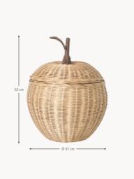 Kids Handmade Rattan Storage Basket Apple - thumbnail 4