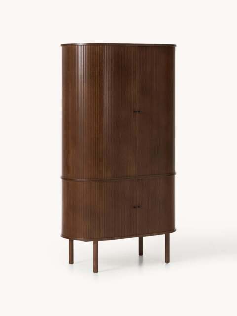 Compact Wardrobe Calary with Fluted Front - image 1