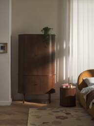 Compact Wardrobe Calary with Fluted Front - thumbnail 8