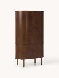 Compact Wardrobe Calary with Fluted Front