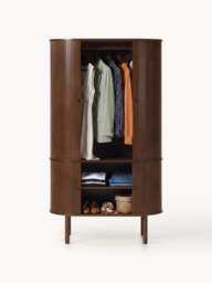 Compact Wardrobe Calary with Fluted Front - thumbnail 3