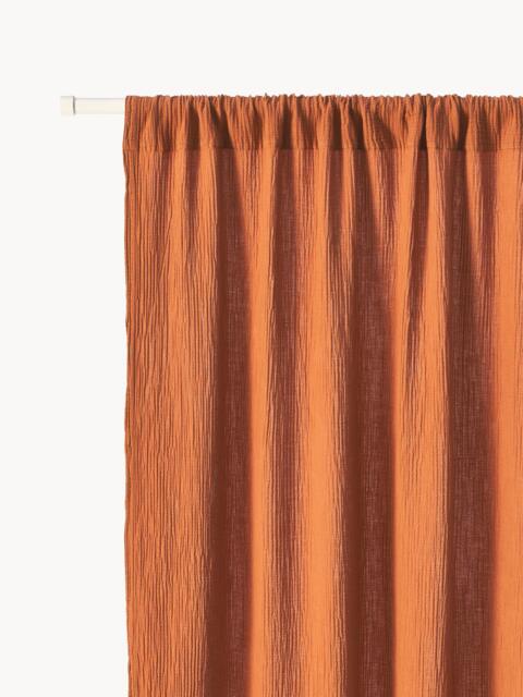 Muslin Sheer Rod Pocket Curtains Malvina, Set of 2, W 130 cm - image 1
