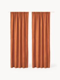 Muslin Sheer Rod Pocket Curtains Malvina, Set of 2, W 130 cm - thumbnail 2