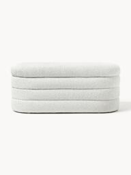 Bouclé Upholstered Bench Alto with Storage Space - thumbnail 4