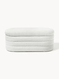 Bouclé Upholstered Bench Alto with Storage Space - thumbnail 5
