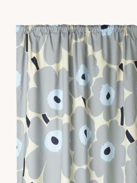 Dim-Out Rod Pocket Curtains Unikko, W 135 cm - image 1