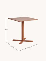 Folding Garden Table Darwin, 70 x 70 cm - thumbnail 2