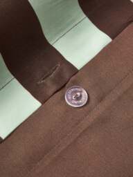 Striped Cotton Sateen Duvet Cover Zani - thumbnail 4