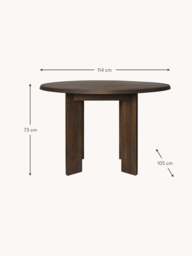 Beech Wood Dining Table Tarn, 114 x 105 cm - thumbnail 4