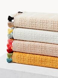 Velour Towel Set Tallulah with Decorative Fringes, in various set sizes - thumbnail 5